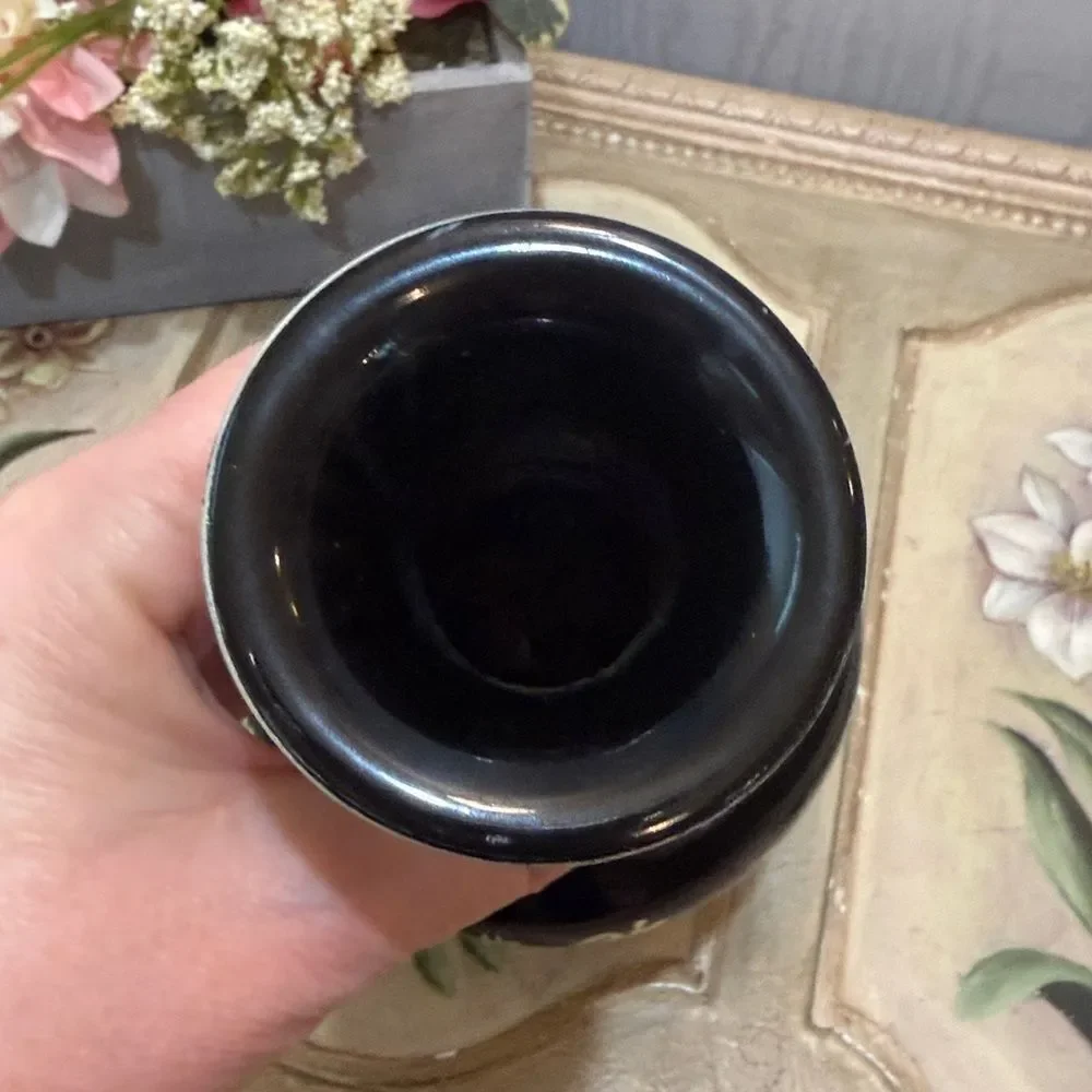 Vintage Chinese Raised Calligraphy Vase PLEASE READ